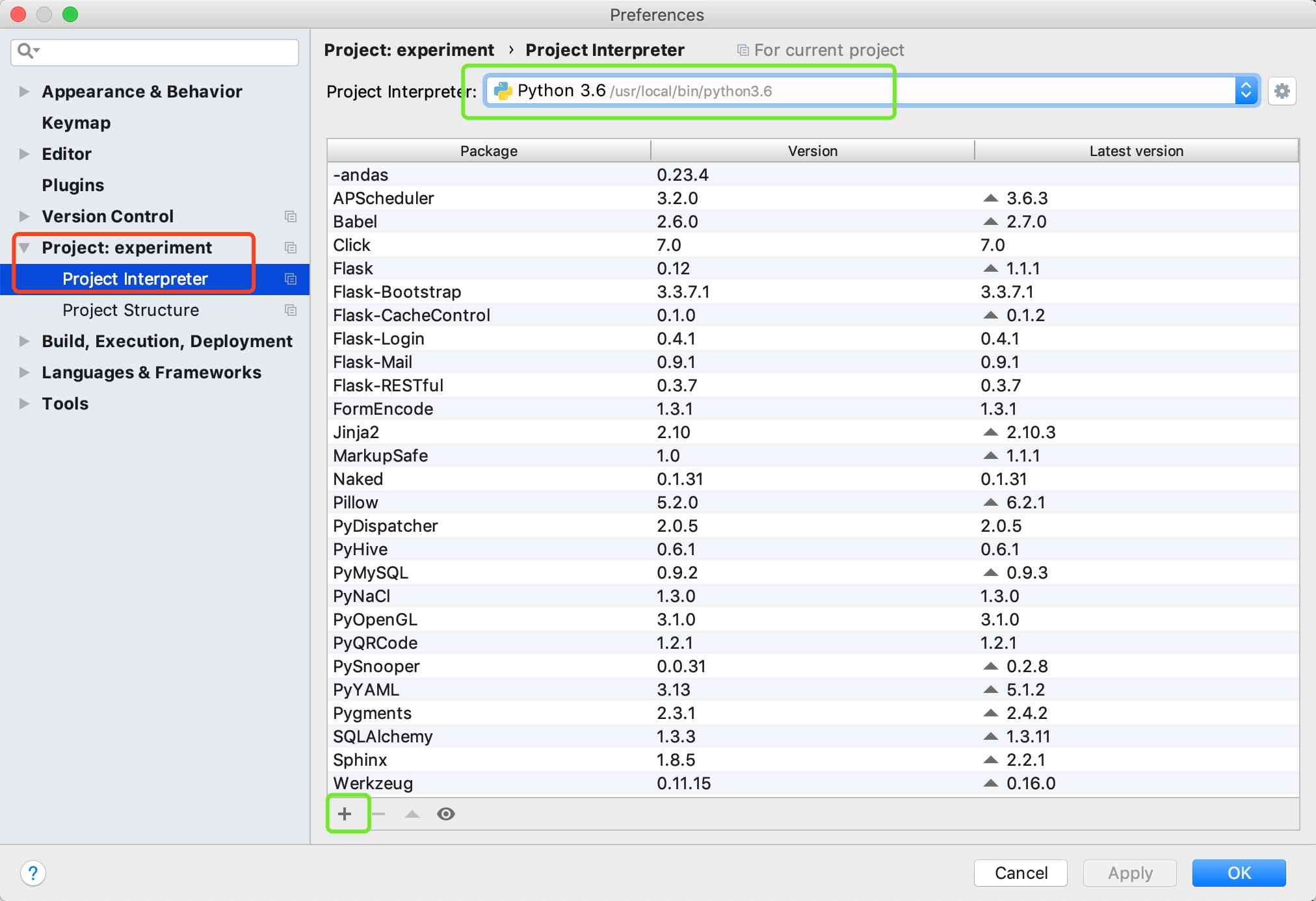 pycharm设置preferences